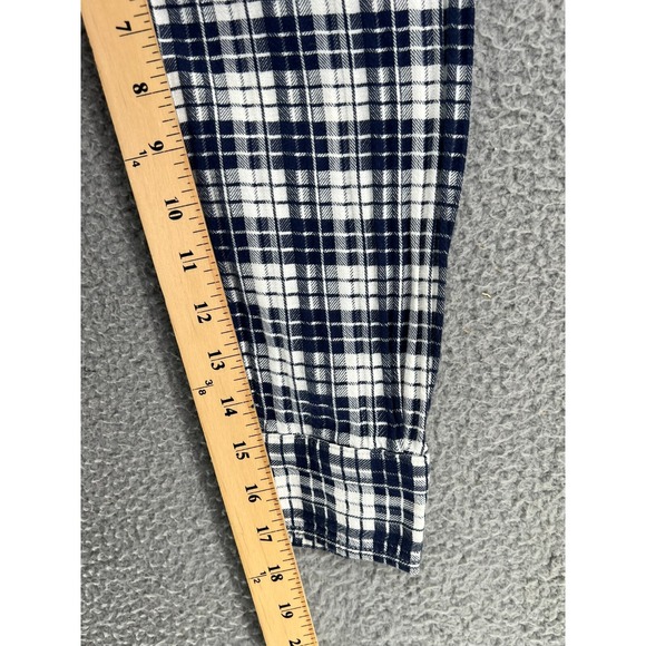 LUCKY BRAND Shirt Womens Medium Windowpane Plaid Flannel Casual Button Up Ladies - Picture 12 of 16